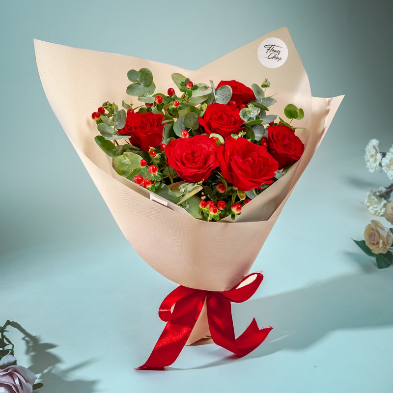 Romantic Red Rose Bouquet