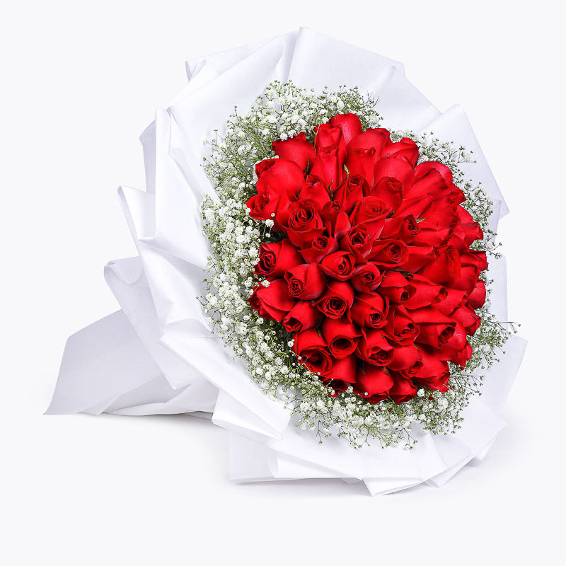 66 Red Roses Bouquet